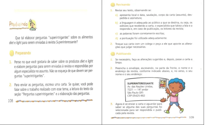 FIGURA 9 - Atividade de produção de pergunta no 5º ano  Fonte: Coleção Linhas e Entrelinhas, 5º ano, p