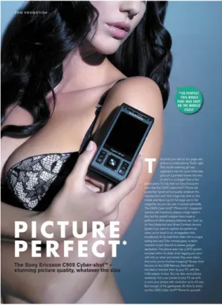 Figure 31. Sony ericsson mobile camera phone advertisement. 