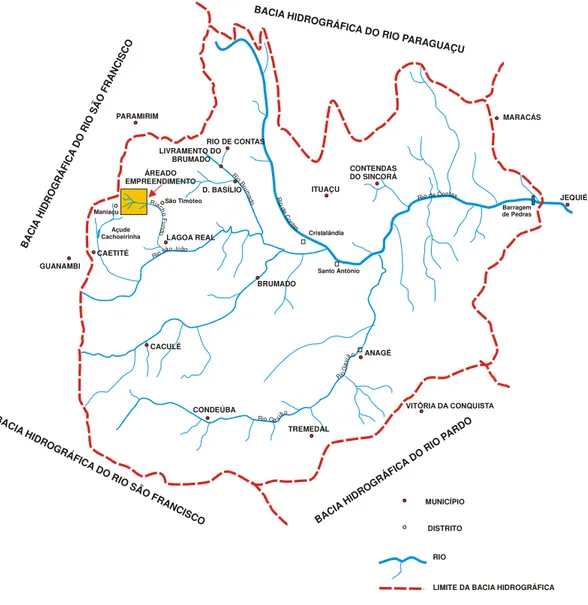 Figura 8 – Bacia Hidrográfica do Rio de Contas. 