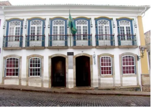 FIGURA 3 – Prédio da Câmara Municipal de Ouro Preto  Fonte: www.cmop.mg.gov.br 
