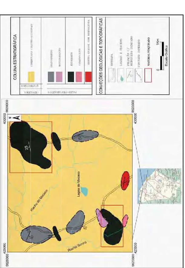 Figura 3.2: Mapa geológico do município de Itapipoca (modificado de NASCIMENTO, 2006)