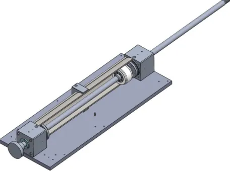 Figure 3.1 – Cut view of the Pneumatic actuator assembly made on SolidWorks 2019 