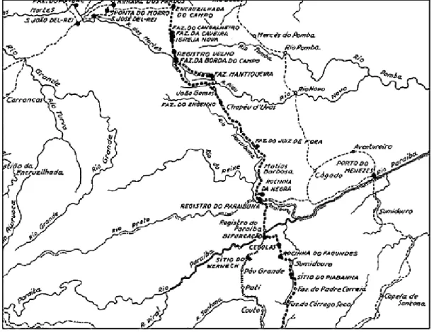 FIGURA 4: Área Geográfica dos Sertões da Mantiqueira 