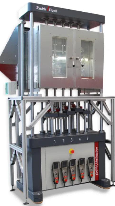 Figure 2.7: Zwick’s multi-station creep testing machine [16].