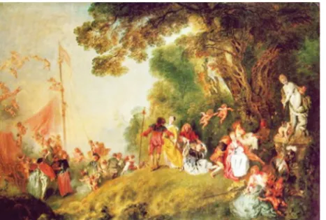 FIGURA 5 – O embarque para a Ilha de Cítera (1717)