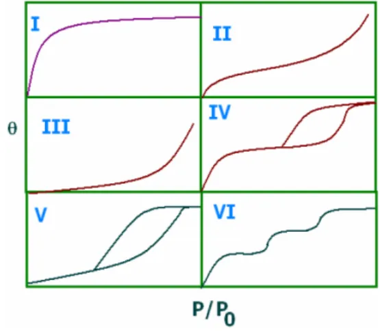 Figura 9: Tipos de isotermas. 