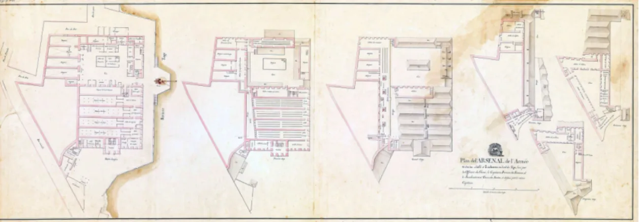 Figura 9. Pisos da Fundição de Baixo (1811): Cota 2477-2-21-30: Gabinete de  Estudos  Arqueológicos  da  Engenharia  Militar/Direcção  de  Infra-Estruturas  do  Exército 