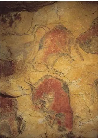 Figura 3.9  –  Pinturas de bisões datadas de 30mil anos na caverna de Altamira (Espanha)