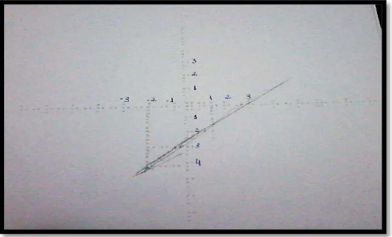 Figura 5 - Gráfico elaborado pela aluna, após compreender como ligar os pontos 