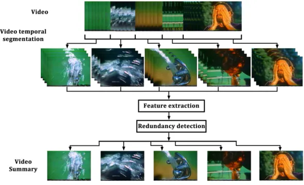 Figura 1.1: A general approach for video summarization