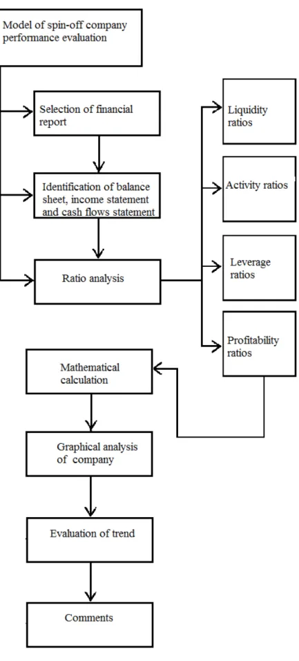 Figure 2.2  –  Model for performance evaluation of spin-off companies 
