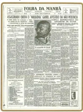 Figura 2: Capa da edição da  Folha da Manhã  de 31/01/1948