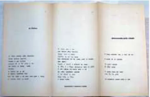 Figure 2. Poesia Experimental 1. From left to right: 