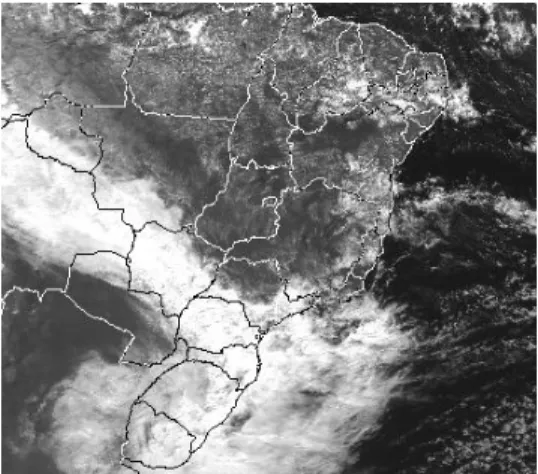 Figure 2.  Extract from EUMETSAT-7 picture (visible) on  25 May 2004, 16:00UT (13:00 Local Time; LT=UT-3h)