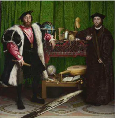 Figura 10. The Ambassadors,1533, Hans Holbein the Younger 53 . 