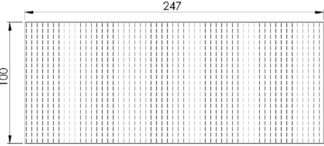 Figure 34 - Dimensions of individual plates used for welding in a butt joint configuration 