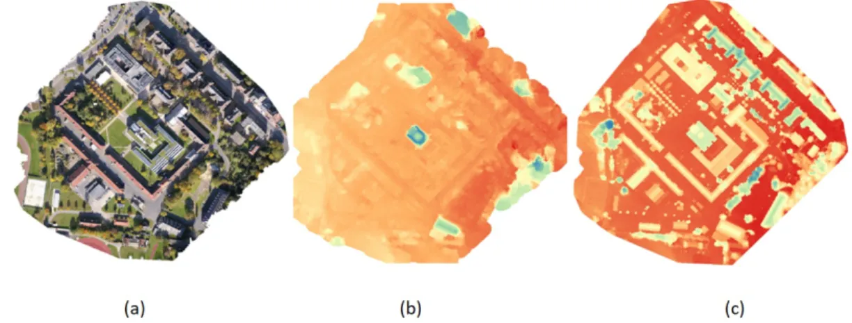 Figure 8. Few of resultant products obtained after pre-processing of raw UAV images using Open Drone Map
