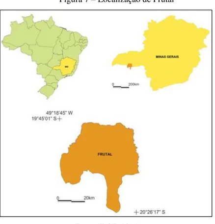 Figura 7  –  Localização de Frutal 