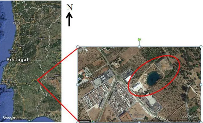 Fig. 1  Geographical location of the Vila Viçosa Marble Museum. Google Hearth image. No scale