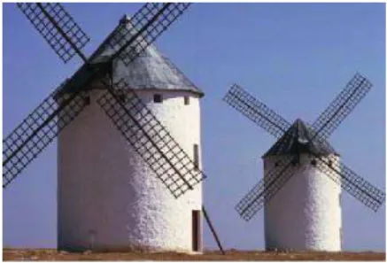 Figura 1. Moinho de vento usado para moagem de grãos (REZENDE, 2012).