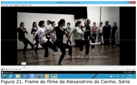 Figura 21. Frame do Pilme de Alexandrino do Carmo. Série               Professor Artista (2015).