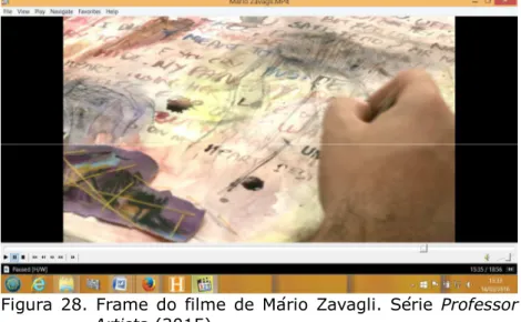 Figura  28.  Frame  do  Pilme  de  Mário  Zavagli.  Série  Professor             Artista (2015)