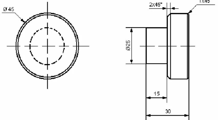 Figure 2 - Specimen used in the traction tests for the determination of the coating adhesion strength 