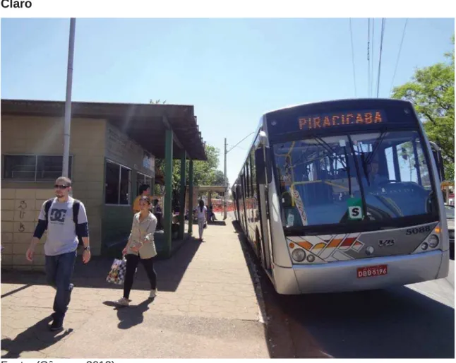 Foto 1 - Linha suburbana n º  8548 que liga as cidades de Piracicaba e Rio  Claro  