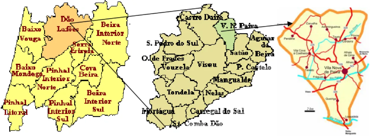 Fig. 1- Localização geográfica do concelho de Vila Nova de Paiva  Fonte: www.ccr-c.pt 