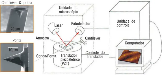 Figura 3.4. Microscópio de Força Atômica (AFM). 12   