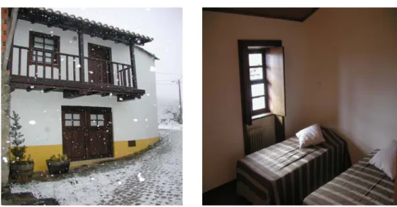 Figura 23: Casa da Mencha (exterior e interior) 