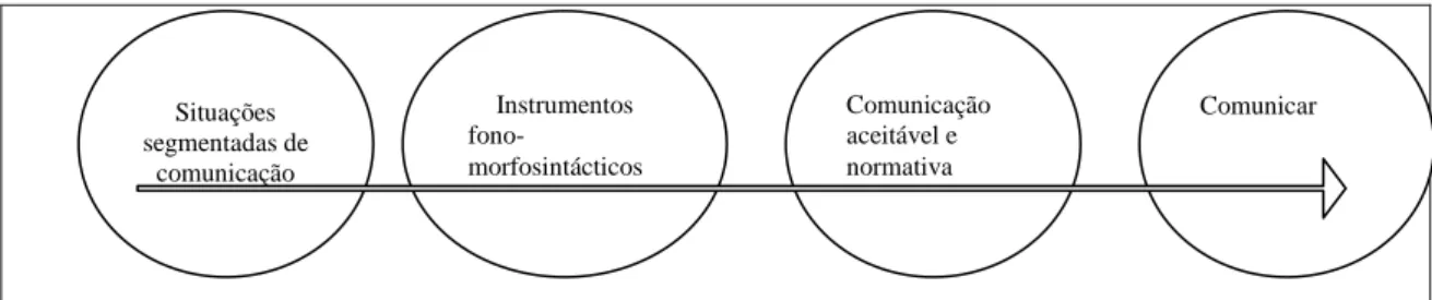 Figura 2 – Processo de comunicação na metodologia analítica (cf. Carvalho, 1998) 