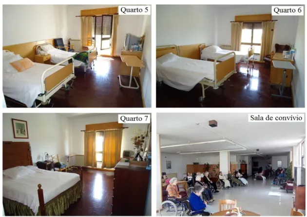 Figura 3-6: Imagens dos compartimentos do lar de idosos 1 selecionados para estudo  (continuação) 