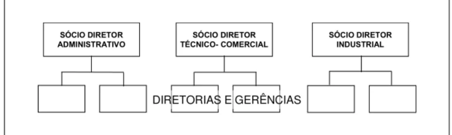 Figura 8: Estrutura organizacional na década de 1970 Fonte: Material Institucional da Empresa.