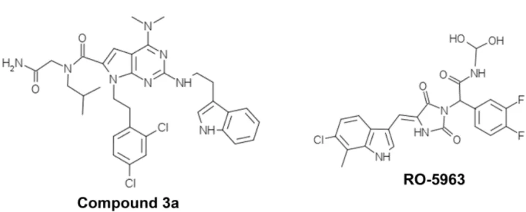 Figure 11. Chemical structures of the dual inhibitors of the p53-MDM2/MDMX interaction