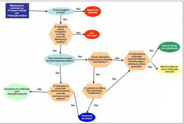 Figura 2: Estágios do processo de análise das ações judiciais que solicitam o fornecimento de  medicamentos 