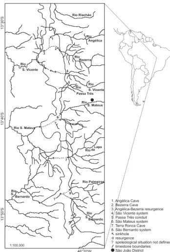 Figure 20. Map of distribution of Paecilama batman sp. nov. in the state of Goiás, Brazil.