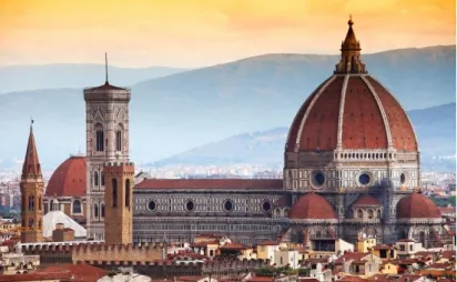 Figura 1 - Catedral de Florença, concurso ganho por Filippo Brunelleschi, em  1419