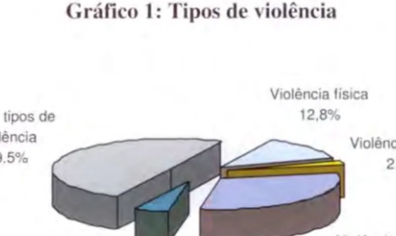 Gráfico 1: Tipos de violência