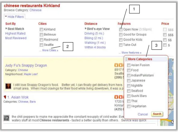 FIGURA 25 - Interface do site Yelp 