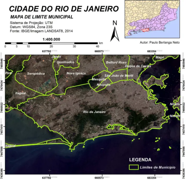 Figura 3.1 – Mapa da cidade do Rio de Janeiro 