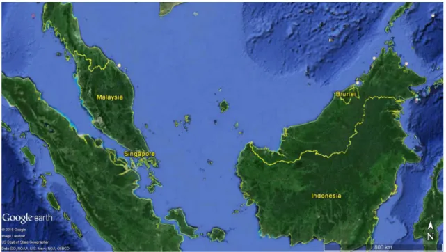 Figure 1 – Map of Malaysia.