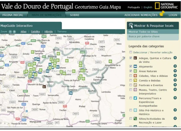 Figura n.º 6- Geoturismo Guia Mapa utilizado 