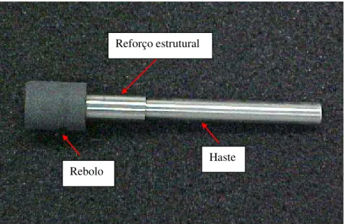 Figura 3.10 – Ferramenta abrasiva de CBN utilizada para a execução dos ensaios. 