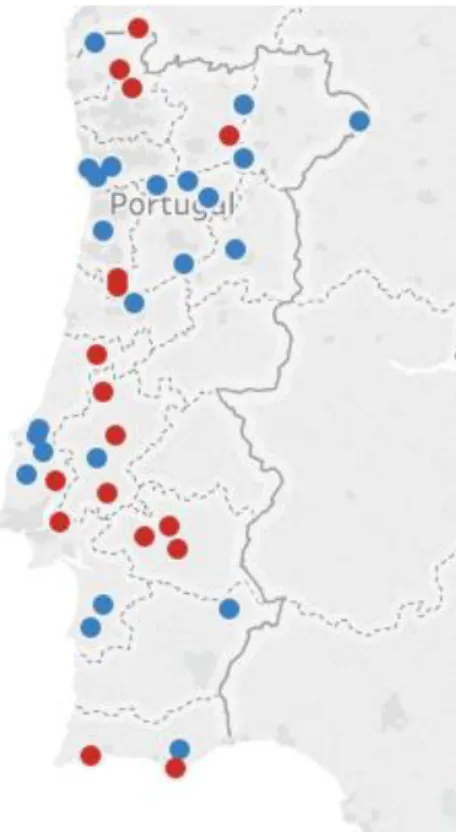 Figure 19 – Geographic distribution of  the municipalities in PC5 