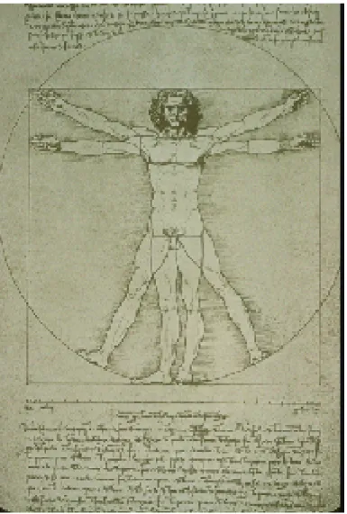 FIGURA 2.1 As proporções da figura humana, de Leonardo da Vinci “O homem de Vitruvio”, 1490.
