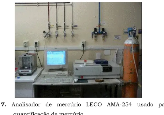 Figura 7. Analisador de mercúrio LECO AMA-254 usado para a  quantificação de mercúrio