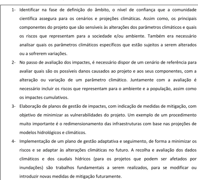 Tabela 7:Síntese das diferentes orientações operacionais apresentadas no ponto 2.4 deste trabalho