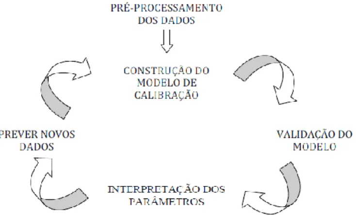 Figura 2-Processo geral de construção de modelos de  regressão (Monteiro, 2011). 