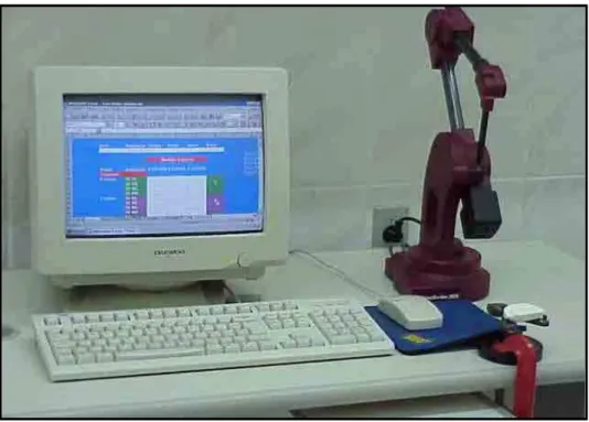 FIGURA 4 – Digitalizador MicroScribe - 3DX acoplado ao computador 